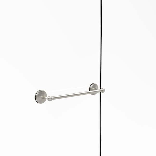 Allied Brass Monte Carlo Collection 18 in. Shower Door Towel Bar in Polished Nickel