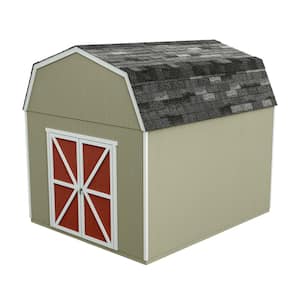 DIY Braymore 10 ft. x 12 ft. Pre-Cut Wood Shed with Floor and Double Doors - Outdoor Storage Kit (120 sq. ft.)