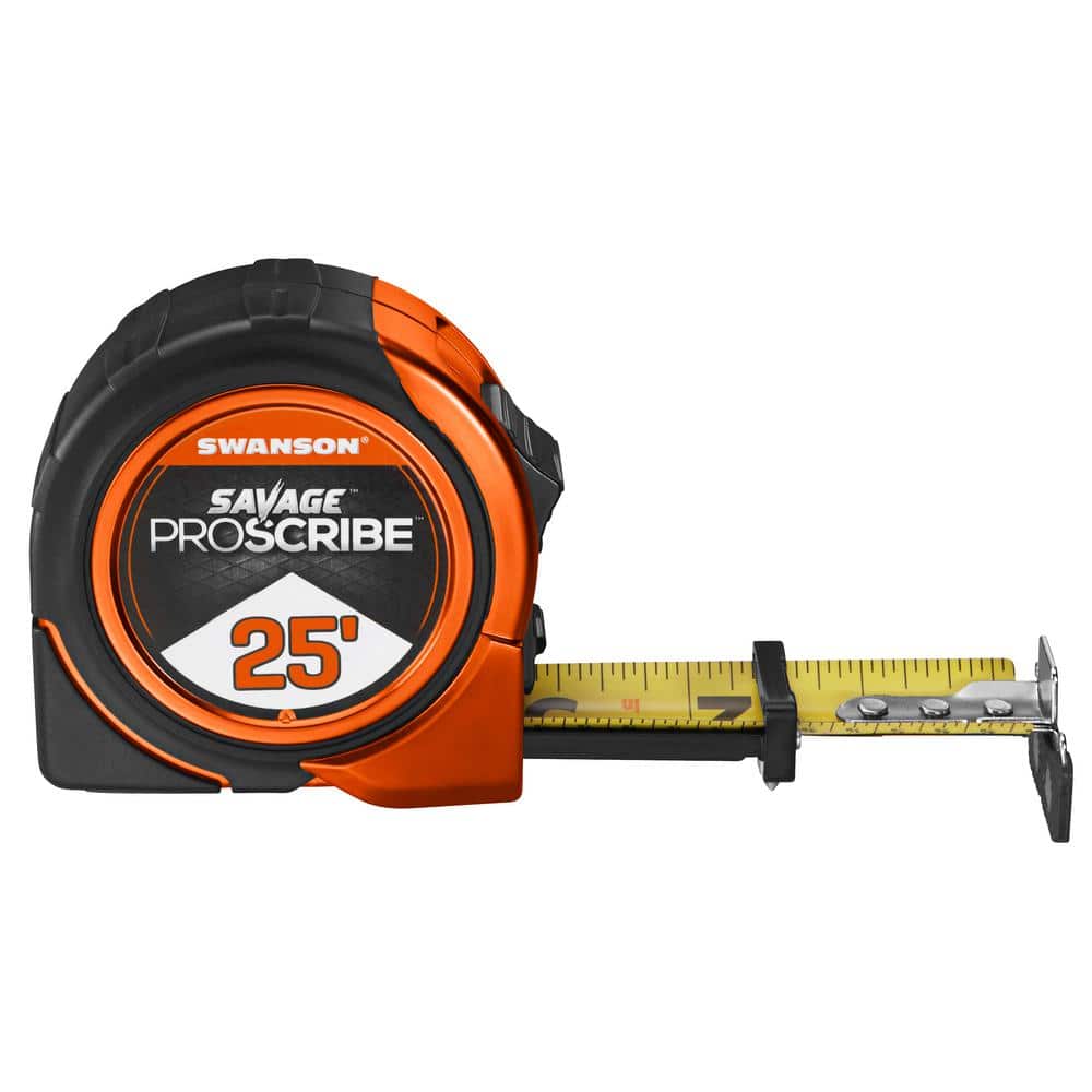 Swanson Tool SVPS16M1 16ft Magnetic Savage ProScribe Tape Measure 