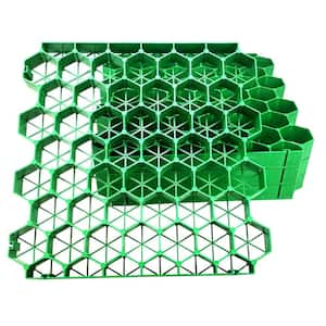 19.7 in. x 19.7 in. x 1.9 in. Green Permeable Plastic Grass Pavers for