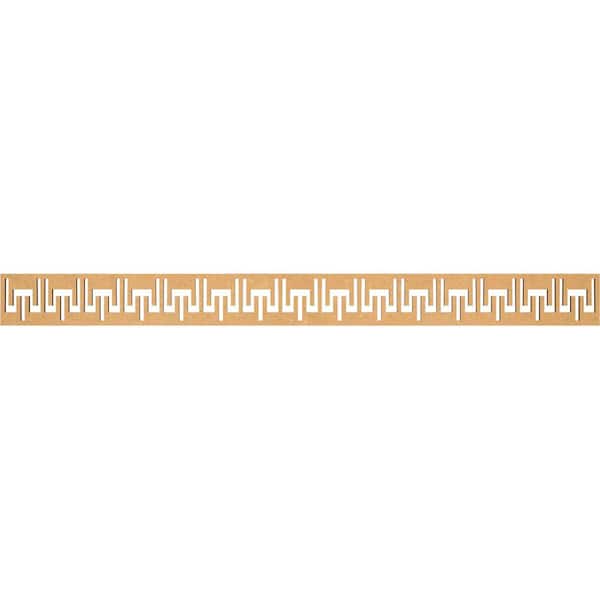 Ekena Millwork Victory Fretwork 0.25 in. D x 46.375 in. W x 4 in. L MDF Wood Panel Moulding