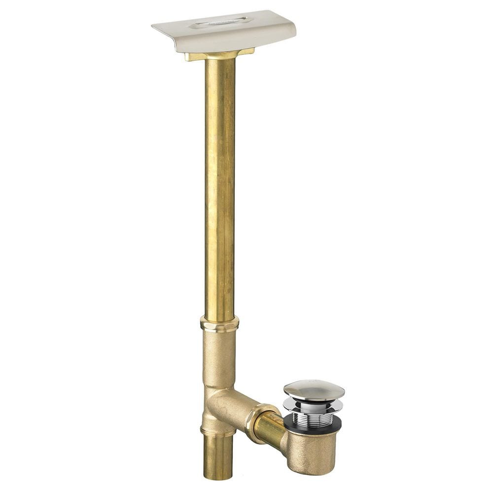 American Standard Max 1-1/2 in. Brass Deep Soak Drain in Satin Nickel