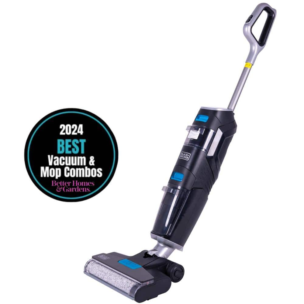 BLACK+DECKER Vacuum, Wash Duo Bagless Cordless HEPA Filter Stick Vacuum for Multi-Surfaces in Black with Bonus Accessories