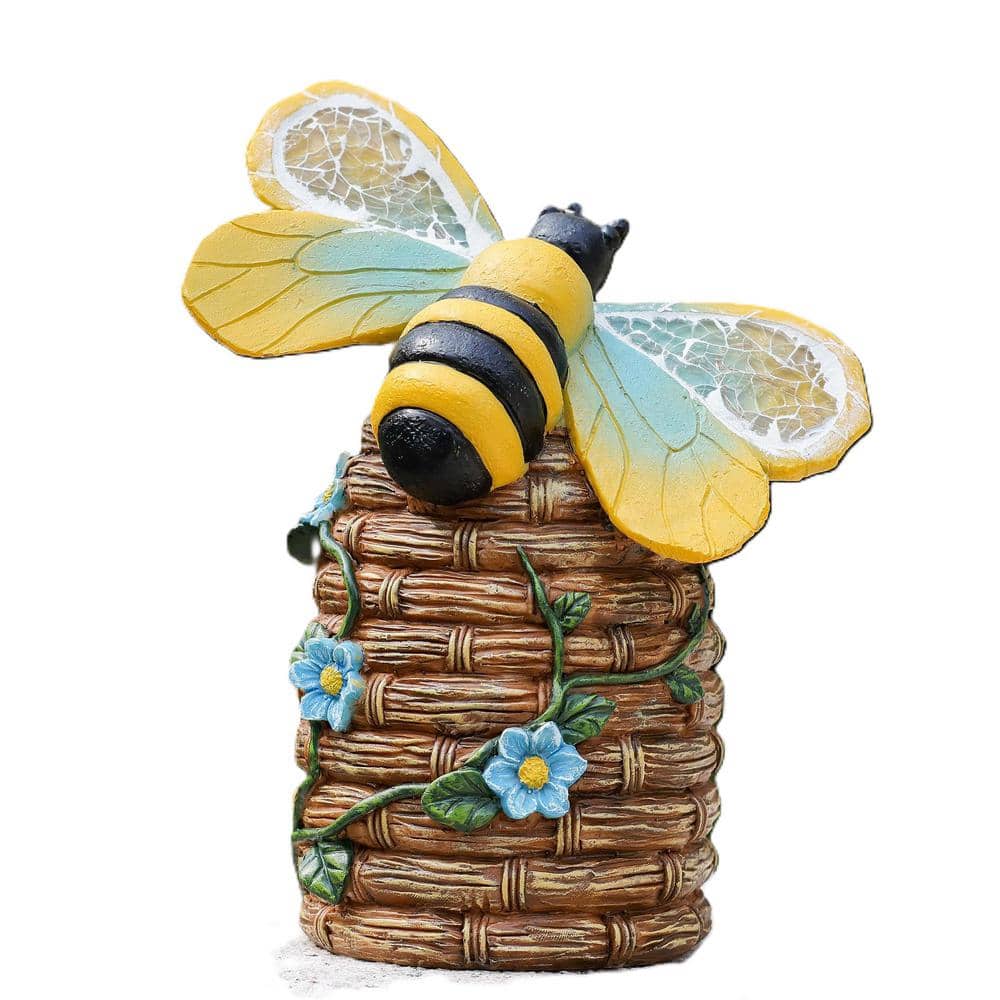 Bee Decor-Outdoor Statue 6.9 in. x 8.8 in. x 4.5 in. Solar Garden Light Bumblebee for Garden Patio Balcony and Yard price history on PriceWatchPro