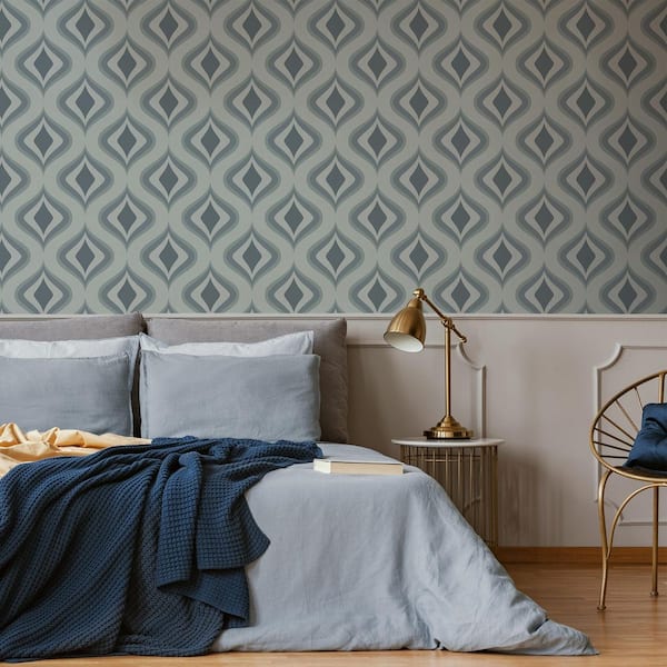 Transform Trippy Duck Egg Peel & Stick Wallpaper