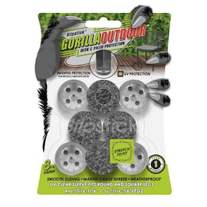 Gorilla Outdoor Clear Sleeve Berber Pads 1 in.