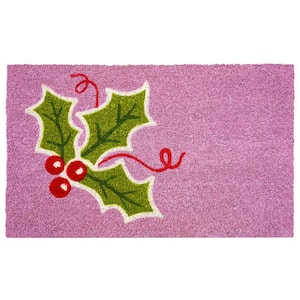 Outdoor Hello Winter Christmas Doormat, Tan/Black, 29L x 17H , Coir/Vinyl | Kirkland's Home