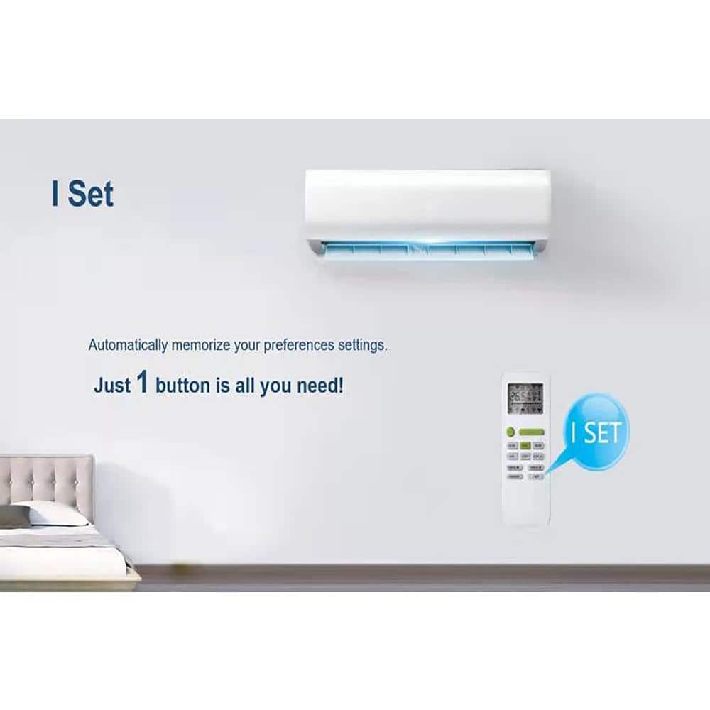 12,000 BTU White Wall-Mount Ductless Mini Split Air Conditioner with Heat Pump
