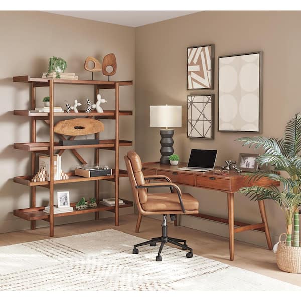 Signature DESIGN BY ASHLEY Lyncott 60 in. Rectangular Brown Wood