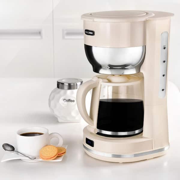 KALORIK Retro 10-Cup Cream Drip Coffee Maker CM 46085 CR - The