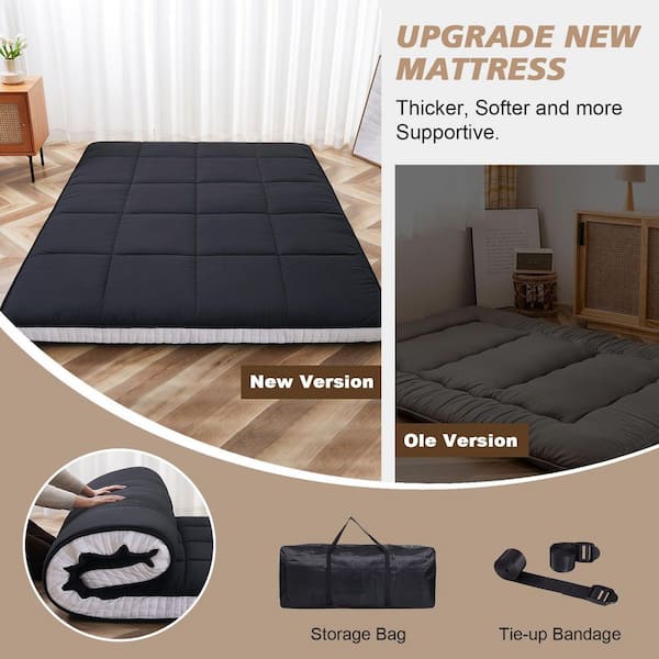 Afoxsos Foldable Queen Medium Memory Foam 4 in. Japanese