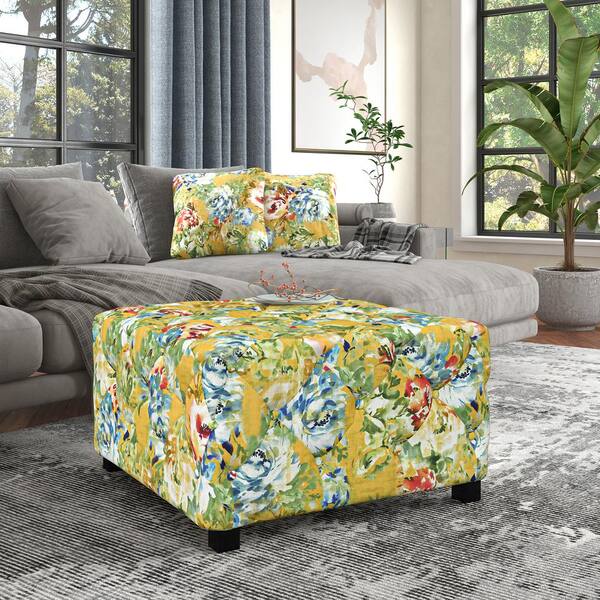 square pillow ottoman