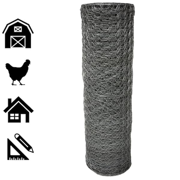 Acorn International 2 in x 6 ft. x 150 ft. Poultry Netting PN272150 - The  Home Depot