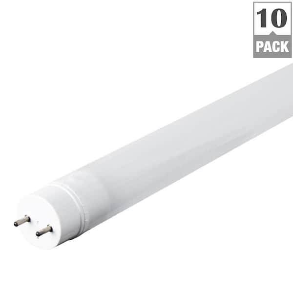 Feit Electric 4 ft. 18-Watt T8 Equivalent Cool White (4000K) G13 Linear LED Tube Light Bulb Maintenance Pack (10-Pack) T848/841/LED/MP/10 - The Home Depot