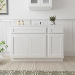 48 in. W x 21 in. D x 32.5 in. H Bath Vanity Cabinet without Top in White