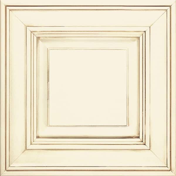 Unbranded Camden 14 1/2 x 14 1/2 in. Cabinet Door Sample in Maple Cotton with Toasted Almond