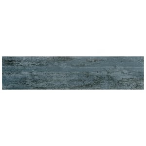 Cassis Black 8-1/2 in. x 12 in. Porcelain Floor and Wall Take Home Tile Sample