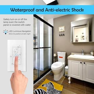 Smart Wi-Fi Light Switch Touch In Wall Remote Controller For Alexa Google Home IFTTT