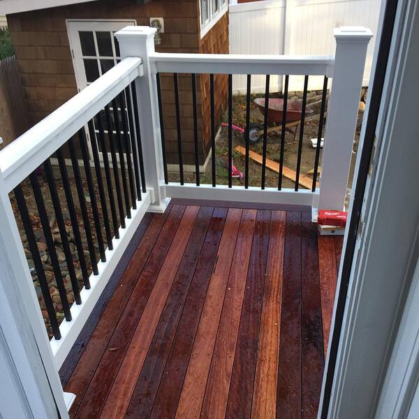 Weatherables Vilano 3 ft. H x 4 ft. W Vinyl White Railing Kit