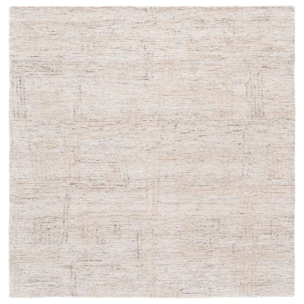 Ebony 6 ft. x 6 ft. Ivory/Beige Distressed Abstract Faded Square Area Rug price history on PriceWatchPro