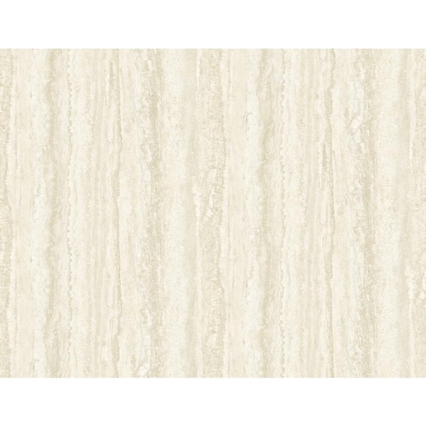 A-Street Prints Hilton Light Beige Marbled Paper Vinyl Non-Pasted Textured Repositionable Wallpaper