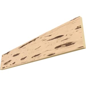 Endura Thane 1 in. H x 6 in. W. x 8 ft. L Pecky Cypress Buttercream Faux Wood Beam Plank