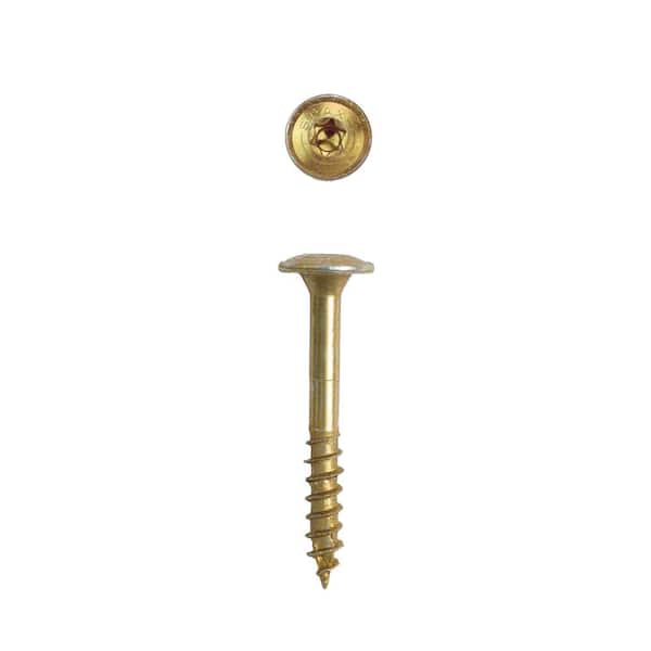 #8 x 1-1/4 in. Interior Wafer Head Wood Screws Cabinet Torx T-Star Plus (195 Each) 1 LB Bit Included