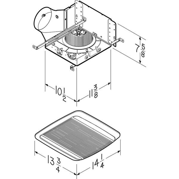 Broan Nutone Flex Dc Series Cfm Cfm Bathroom Exhaust Off