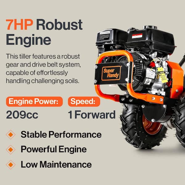 12 in. 7HP Rear Tine Gas Tiller