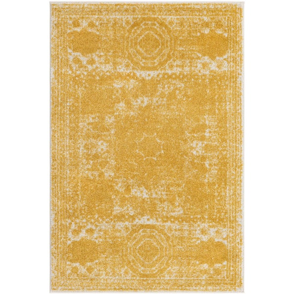 Unique Loom Yellow 4 ft. x 6 ft. Bromley Area Rug