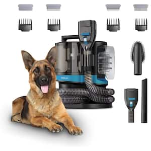 Pet Groomer Bagless Corded HEPA Pet Multisource Black Canister Vacuum Groom and Trim with Brush and Clipper Attachments
