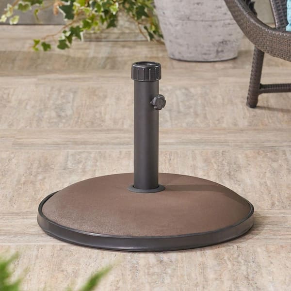 33 lbs. Patio Umbrella Base in Brown