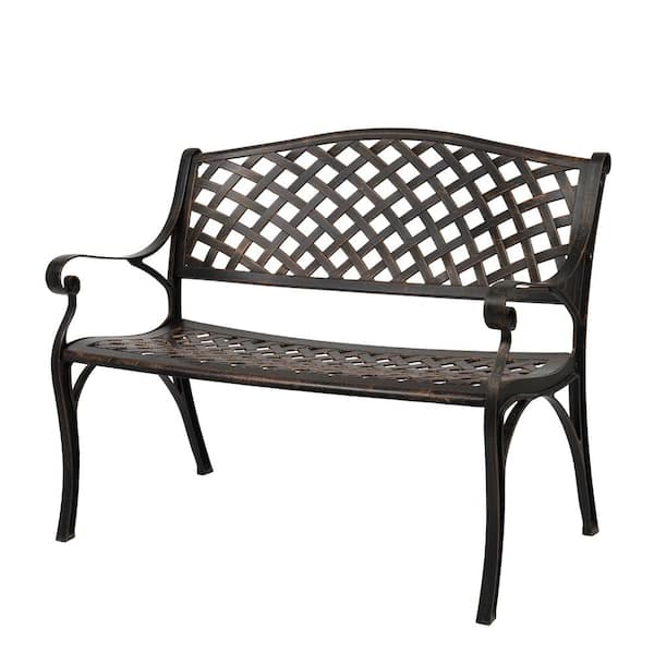 Leisure 40 in. Aluminum Outdoor Bench