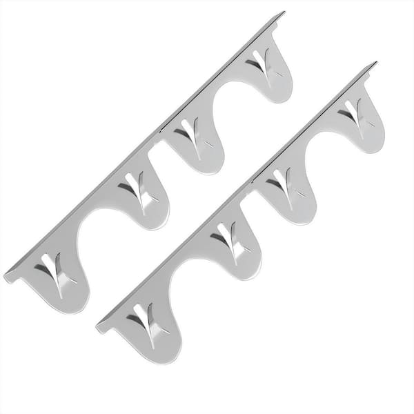 13.8 in.-27.5 in. Stainless Steel Stove Gap Cover with Easy Clean, Stove Gap Filler for Kitchen, Silver (2-Pack)