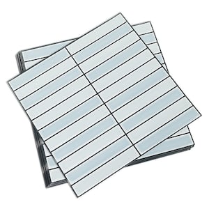 10 in. x 10 in. x 0.04 in. Vinyl Peel and Stick Backsplash Tile, Decorative Wall Tile Backsplash in Light Blue (10-Pack)