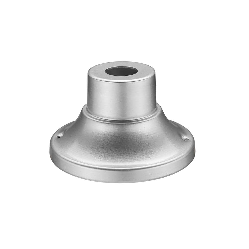 Pier Mounts Silver Cast Aluminum Outdoor Pier Mount Base with Standard Fitt