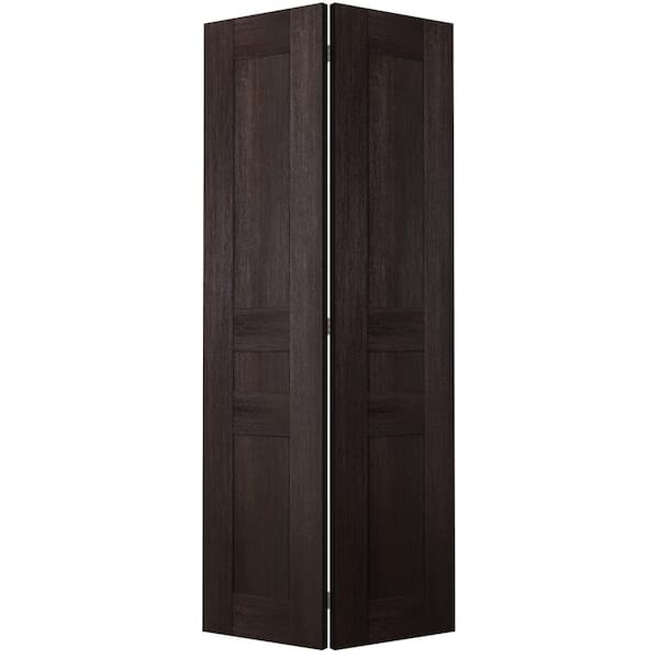 Belldinni Vona 07 2R 48"x 80" Solid Composite Core Veralinga Oak Finished Wood Bi-fold Door with Hardware