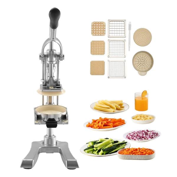 Stainless Steel Vegetable Fruit Chopper, Manual Potato Slicer Dicer for Restaurants & Home