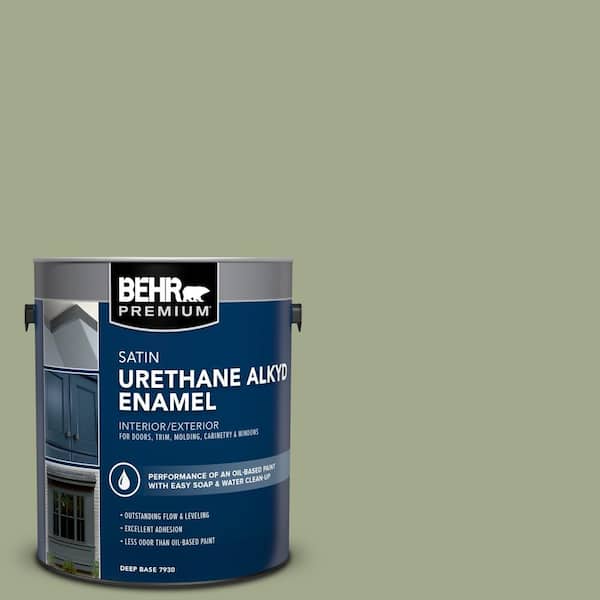 1 gal. #420F-4 Sagey Urethane Alkyd Satin Enamel Interior/Exterior Paint