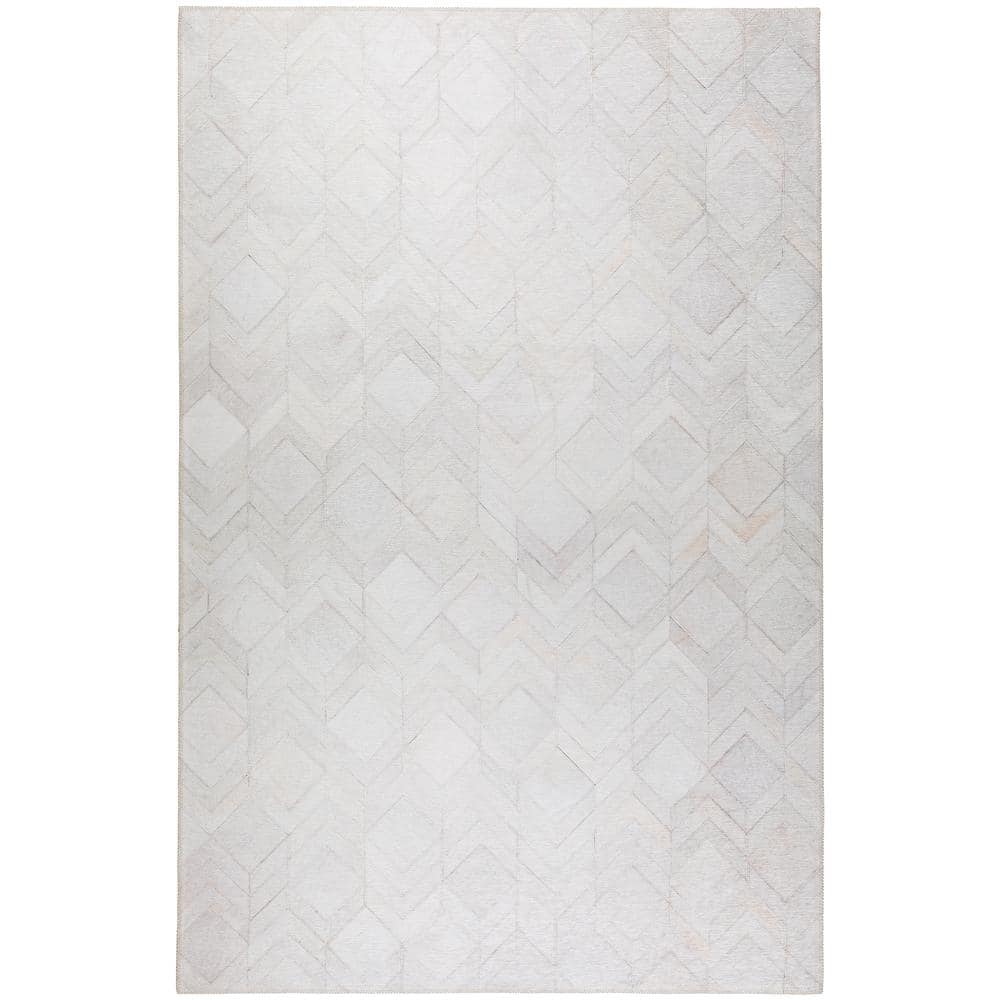 Laredo Ivory 5 ft. x 7 ft. 6 in. Indoor/Outdoor Washable Rug