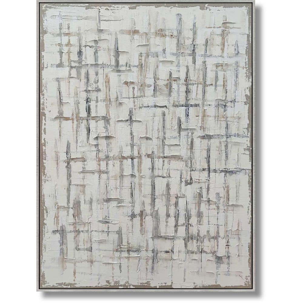 Classy Art 1-Piece Framed Mixed Media Abstract Wall Art 48 in. x