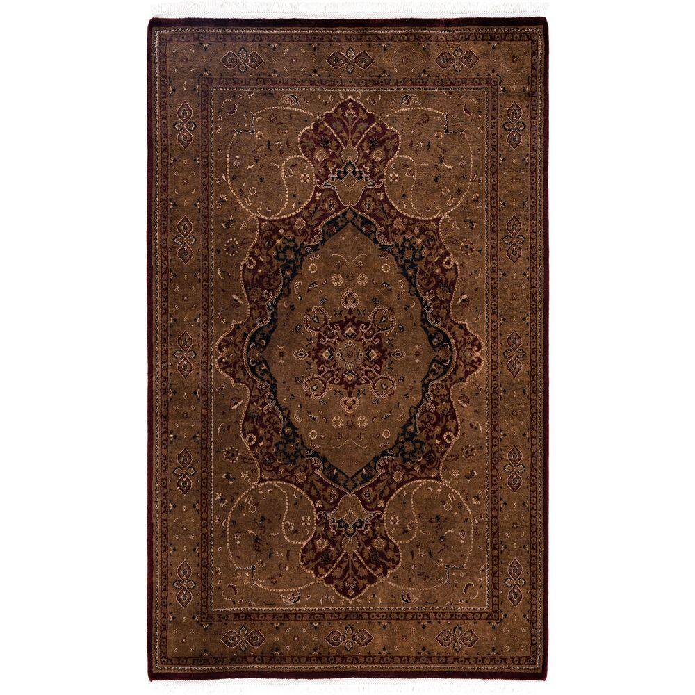 Overdyed Brown 5 ft. x 7 ft. Solid Wool Indoor Area Rug price history on PriceWatchPro