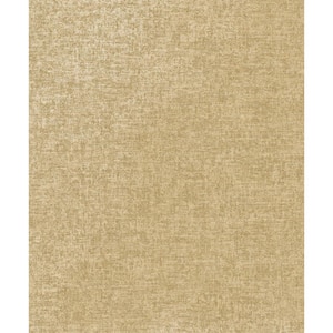 Gold Luxurious Plain Metallic Print Print Non Woven Non-Pasted Textured Wallpaper 57 sq. ft.