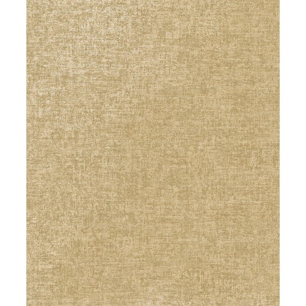 Gold Luxurious Plain Metallic Print Print Non Woven Non-Pasted Textured Wallpaper 57 sq. ft.