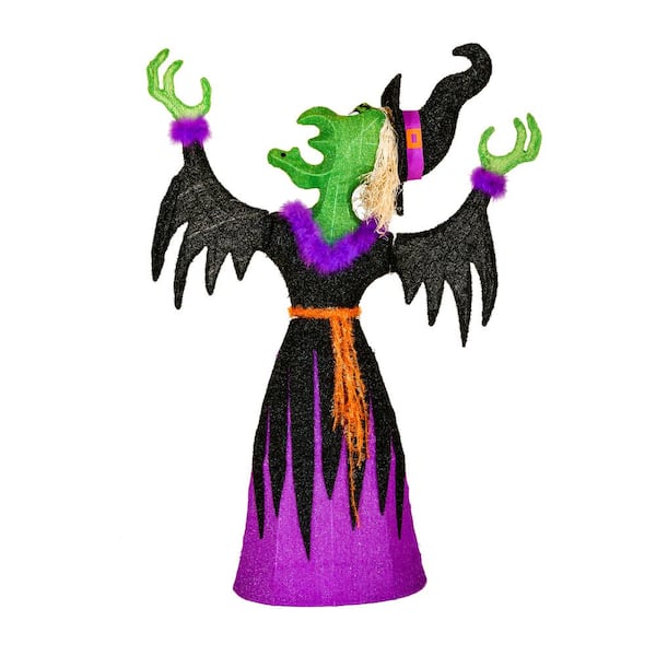 National Tree Company Pre-Lit Cackling Green Witch