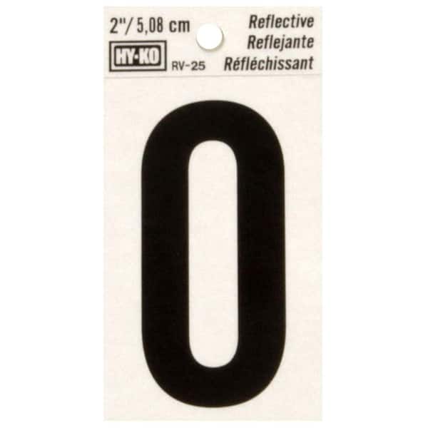 HY-KO 2 in. Vinyl Self-Adhesive Letter O
