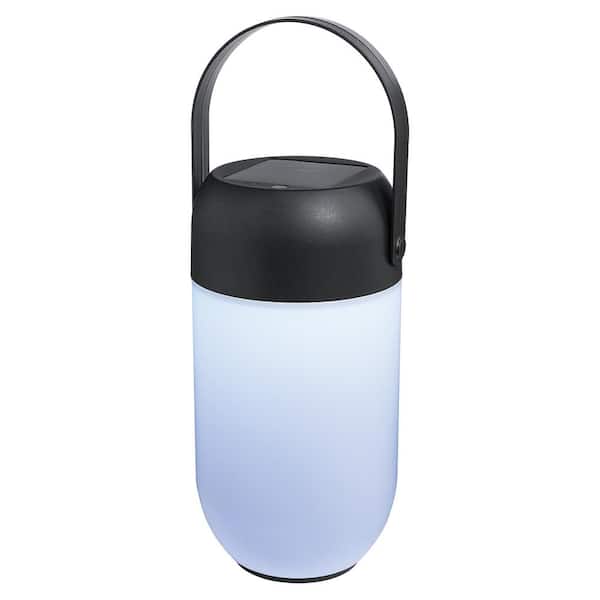 Hampton Bay Tarkio Matte Black Color Changing Integrated LED