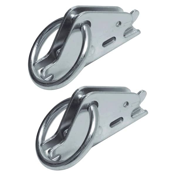 2 in. Zinc-Plated Hook-Ring with 1-1/2 in. Opening to Connect E-Track to Straps (2-Pack)