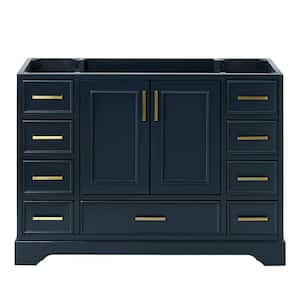Stafford 48.75 in. W x 21.5 in. D x 34.5 in. H Bath Vanity Cabinet without Top in Midnight Blue