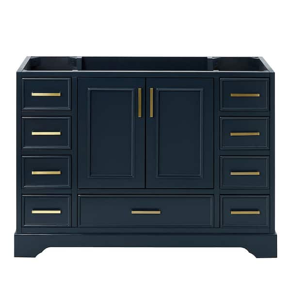 Stafford 48.75 in. W x 21.5 in. D x 34.5 in. H Bath Vanity Cabinet without Top in Midnight Blue
